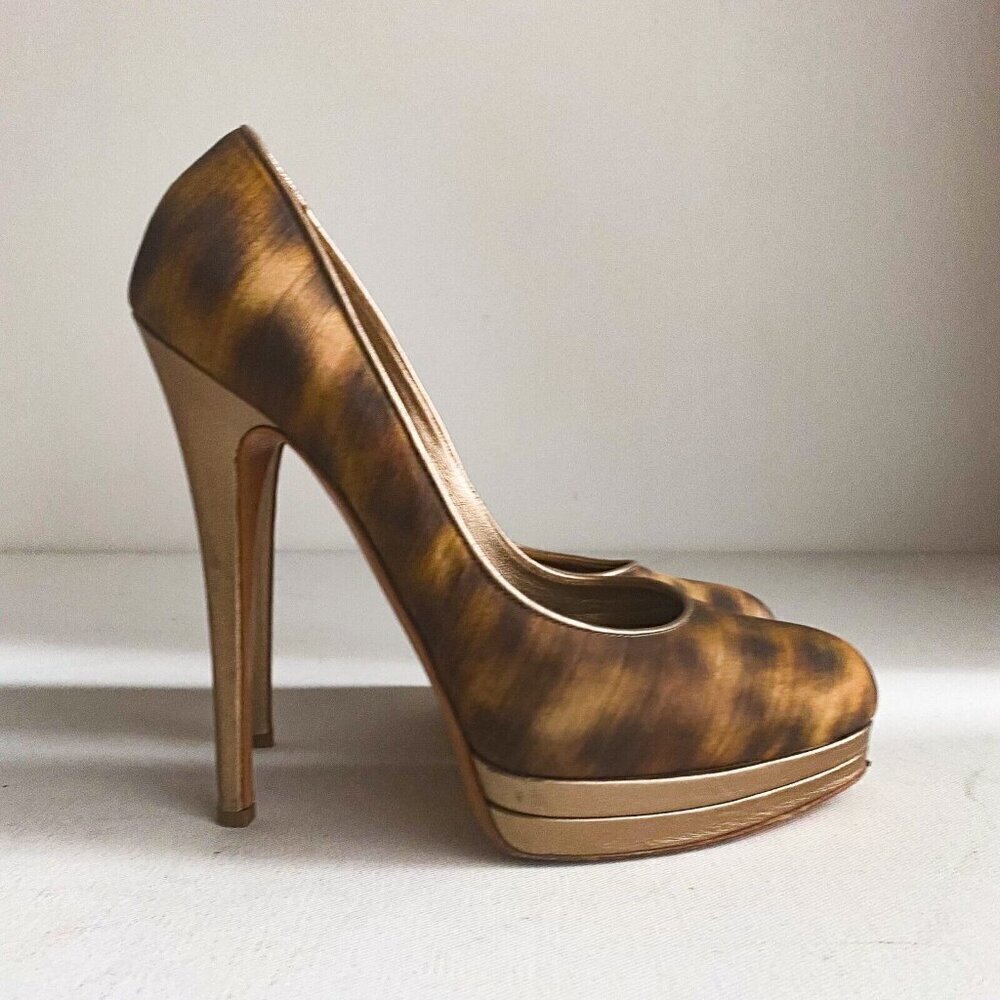 Casadei Animal Print Cheetah Super High  Sexy Stiletto Heels 9B